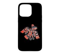 Alaska Native American Art Tlingit Haida Eagle Tribal Case for iPhone 15 Pro Max