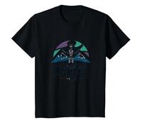 Alaska Native: Totem Spirit Mountains Wildlife Heritage T-Shirt, Kids, Black, 4 Years