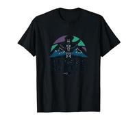 Alaska Native: Totem Spirit Mountains Wildlife Heritage T-Shirt, Men, Black, 4XL