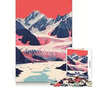 Alaska Nature Art Puzzle for Teenagers 1000 Pieces Mind Power Unwind Easily Uniform Edges Chic Xmas Gift (38X26CM)