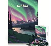 Alaska Northern Lights Jigsaw Puzzles for Adults1000 Pieces DownTime Game Calm Daily Fun Challenge Nice Art (38x26cm)