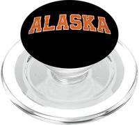 Alaska Orange Vintage Style Retro Text PopSockets PopGrip for MagSafe