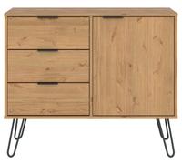 Alaska Pine 90cm Small Sideboard with Hairpin Legs