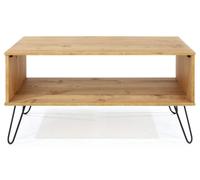Alaska Pine Coffee Table with Hairpin Legs
