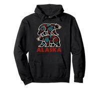 ALASKA POLAR BEAR NORTHWEST COAST NATIVE Pullover Hoodie
