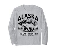 Alaska Pride Polar Bear State Wilderness Mountains Est 1959 Long Sleeve T-Shirt