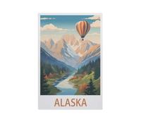 Alaska，Puzzle 1000 Piece Jigsaw Puzzles for Adults, Classic Puzzle Difficult Puzzle for Kids Teenagers Educational Game Toys Gift for Home Travel（75x50cm）-AI19