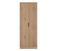 Livara Ready Assembled Tofino 2 Door Wardrobe - Oak Effect