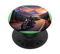 Alaska Road Trip Biker PopSockets Adhesive PopGrip