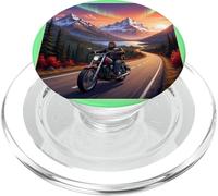 Alaska Road Trip Biker PopSockets PopGrip for MagSafe