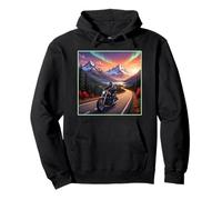 Alaska Road Trip Biker Pullover Hoodie