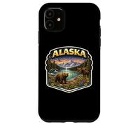Alaska Souvenir Vacation Memorabilia Badge State Visitor Case for iPhone 11
