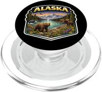 Alaska Souvenir Vacation Memorabilia Badge State Visitor PopSockets PopGrip for MagSafe