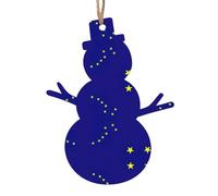 Alaska State Flag Christmas Wooden Ornaments Christmas Tree Hanging Decoration Xmas Home Party Festive Decor