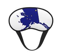 Alaska State Flag Map Sleep Mask 100% Light Blocking Eye Mask for Sleeping, Sleep Mask for Unisex for Travel/Nap