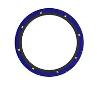Alaska State Flag Print Car Steering Wheel Protector Convenience All-Season Comfortable Easy Installation