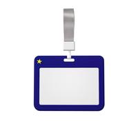 Alaska State Flag Print Horizontal Card Badge Holder Appropriate for Teachers Students Doctors Office Staff