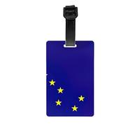 Alaska State Flag Print Luggage Tags Suitcases Waterproof Labels Set for Daily Use Cruise Ships Air Travel