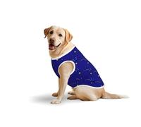 Alaska State Flag Soft Cotton T-Shirt Vest for Large Dogs, Print Pet Clothes Breathable Pet Pullover Tee Sleeveless Sweatshirt (3xl-5xl)