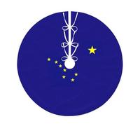 Alaska state flag Tree skirt, Christmas family gatherings, indoor and outdoor decorations for Christmas trees