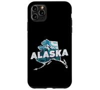Alaska State Map Road Trip Anchorage Juneau Fairbanks Sitka Case for iPhone 11 Pro Max