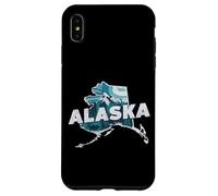 Alaska State Map Road Trip Anchorage Juneau Fairbanks Sitka Case for iPhone XS Max