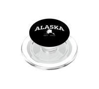 Alaska State Map Vintage Travel Design PopSockets PopGrip for MagSafe