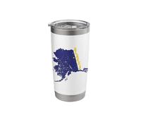 Alaska State Outline Map USA Stainless Steel Insulated Tumbler