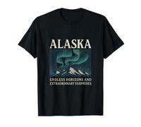 Alaska State Pride Northern Lights Endless Horizons T-Shirt