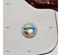 Alaska State Seal AK USA Sticker Decal Vinyl - 4 Pack Glossy 5.1cm 7.6cm 10.2cm 15.2cm - for Car Boat Laptop Cup