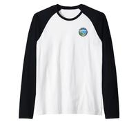 Alaska State Seal Flag Raglan Baseball Tee