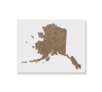 Alaska State Stencil - Craft Airbrush Painting Wall Art Decor DIY Template 7.5 Mil Mylar Plastic Reusable