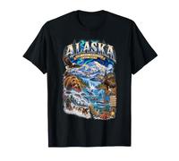 Alaska The Last Frontier 1959 Wildlife Adventure T-Shirt