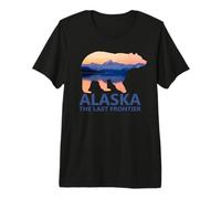 Alaska The Last Frontier Bear Lake Hiking Camping Gift Premium T-Shirt