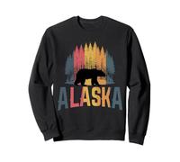 Alaska The Last Frontier Bear Vintage Souvenir Sweatshirt
