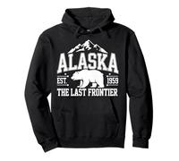 Alaska The Last Frontier Est 1959 Bear Mountain Souvenir Pullover Hoodie