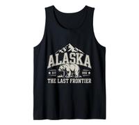 Alaska The Last Frontier Est 1959 Bear Mountain Souvenir Tank Top