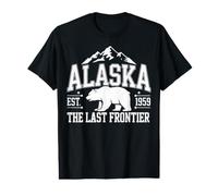 Alaska The Last Frontier Est 1959 Bear Mountain Souvenir Value Graphic T-Shirt
