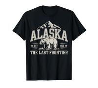 Alaska The Last Frontier Est 1959 Bear Mountain Souvenir Value Graphic T-Shirt