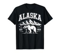 Alaska The Last Frontier Est 1959 Bear Mountain Souvenir Value Graphic T-Shirt