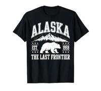 Alaska The Last Frontier Est 1959 Bear Mountain Souvenir Value Graphic T-Shirt