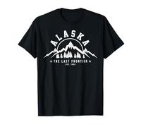 Alaska The Last Frontier Est. 1959 Mountains Nature Gift T-Shirt