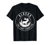 Alaska The Last Frontier Moose Vintage Pride Souvenir T-Shirt