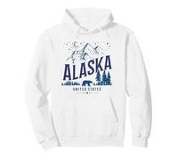 Alaska The Last Frontier Nature Lover Vintage Souvenir Pullover Hoodie