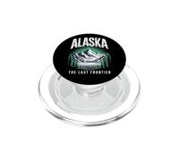 Alaska The Last Frontier Retro Mountain Lake Graphic PopSockets PopGrip for MagSafe