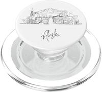 Alaska The Last Frontier Skyline Travel Souvenirs Cityscape PopSockets PopGrip for MagSafe