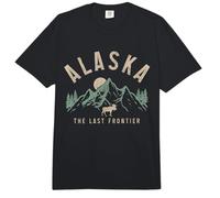 Alaska The Last Frontier Vintage Mountains Moose Hiking Comfort Colors Adult Heavyweight T-Shirt