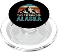 Alaska The Last Frontier Vintage Retro Mountains Nature PopSockets PopGrip for MagSafe