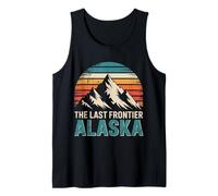 Alaska The Last Frontier Vintage Retro Mountains Nature Tank Top