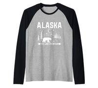 Alaska The Last Frontier Vintage Souvenir Raglan Baseball Tee